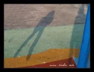 Sombras, fotografía tomada en invierno